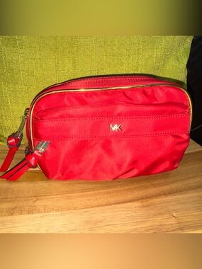 Michael Kors RED Nylon Utility Belt Bag / Fanny Pack.